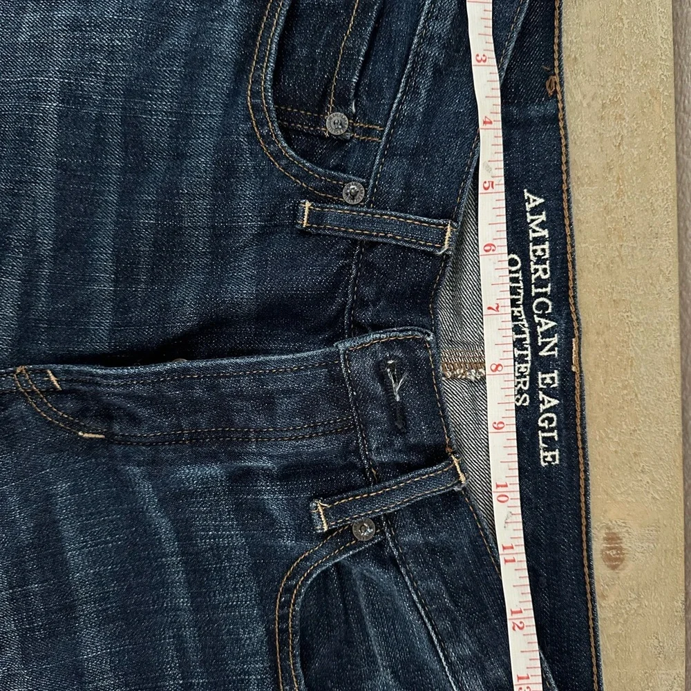 Women's‎ American Eagle Denim High Rise Flare Stretch Blue Jeans Size 4